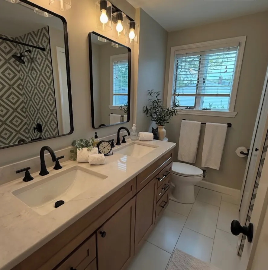 Modern bathroom finishing