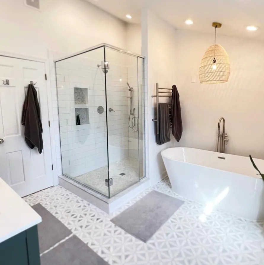Bathroom completed renovation