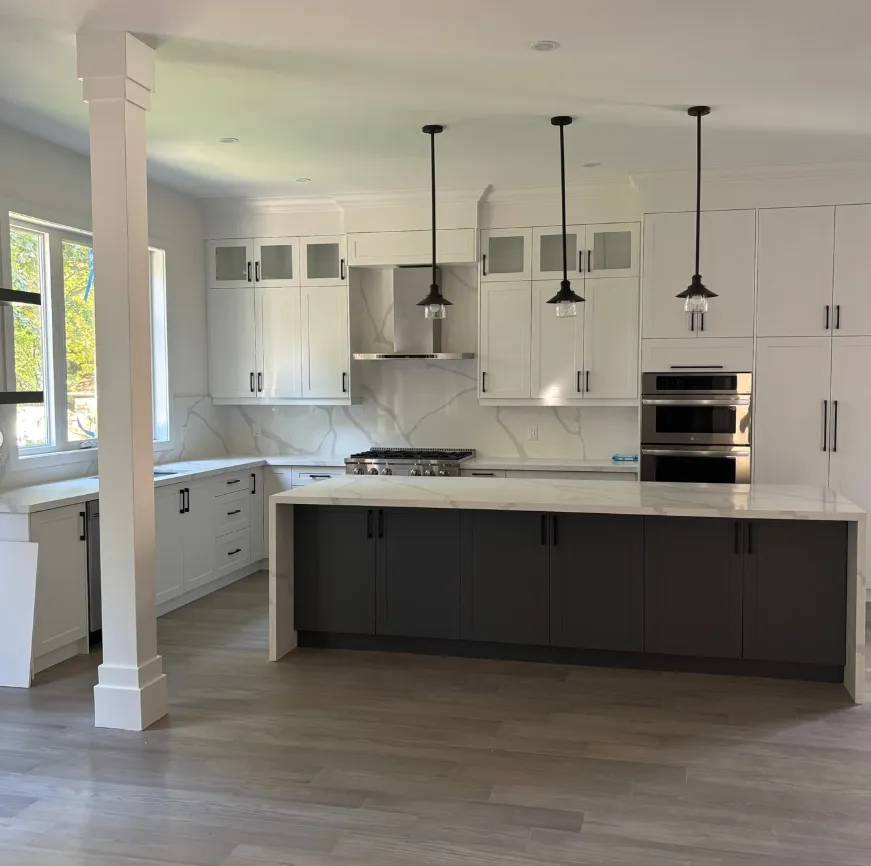 Kitchen interior, completed renovation