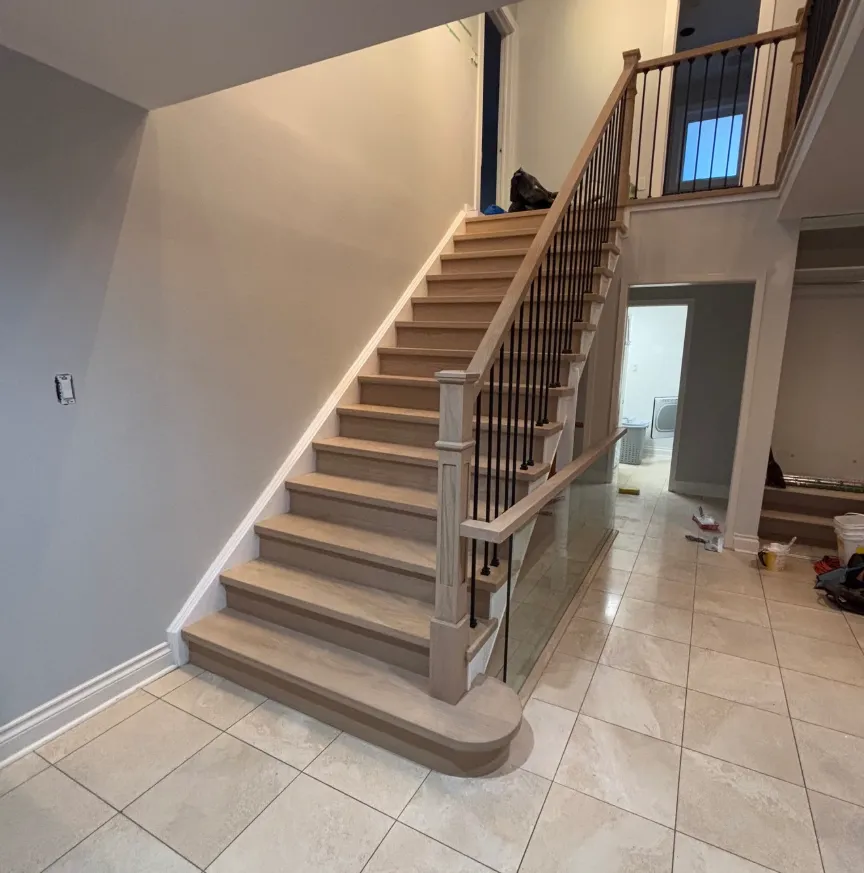 Living space, completed home renovation