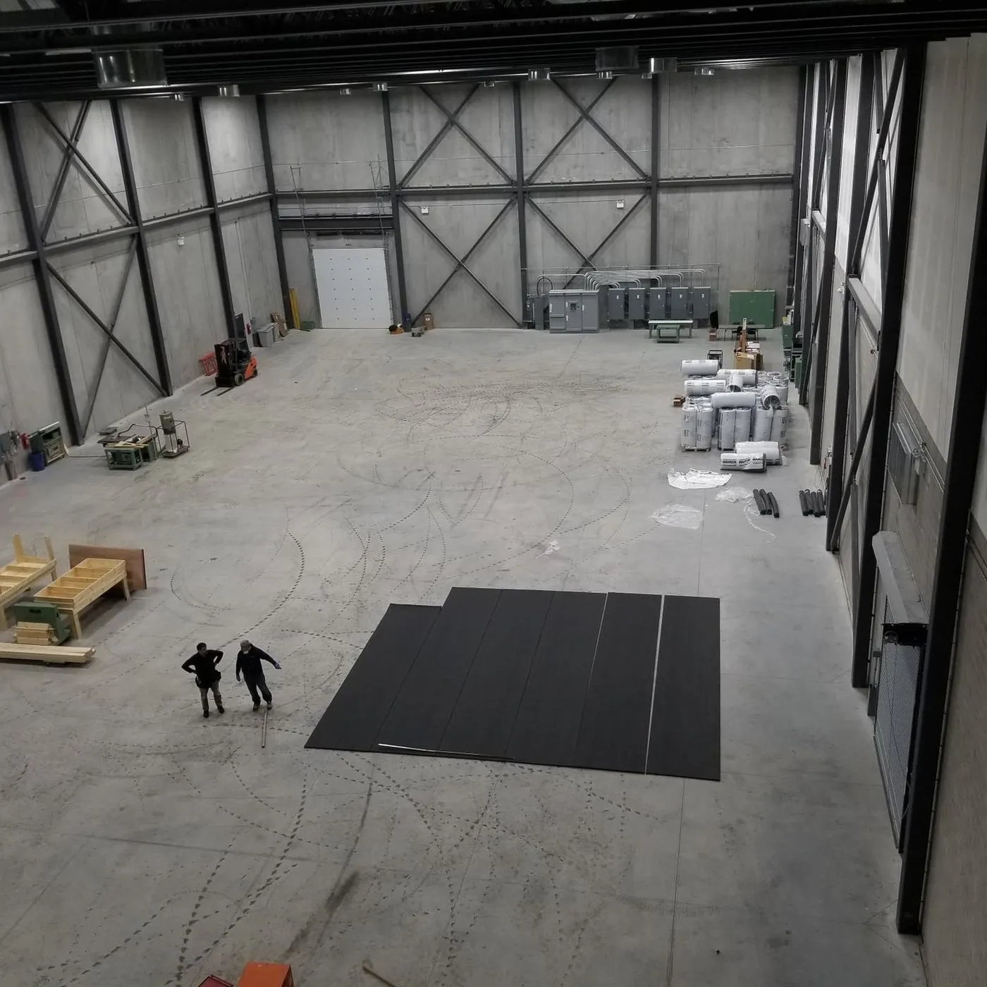 Before: the commercial space stripped back to the structure
