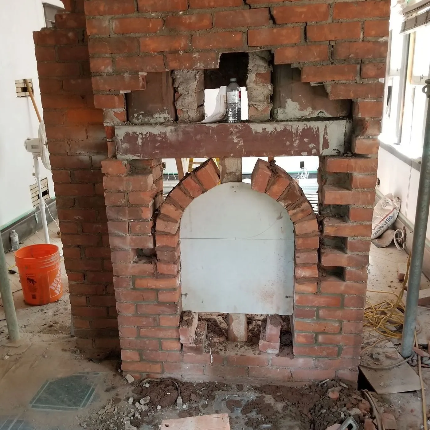 Fireplace project by Zeybek Construction in Ontario