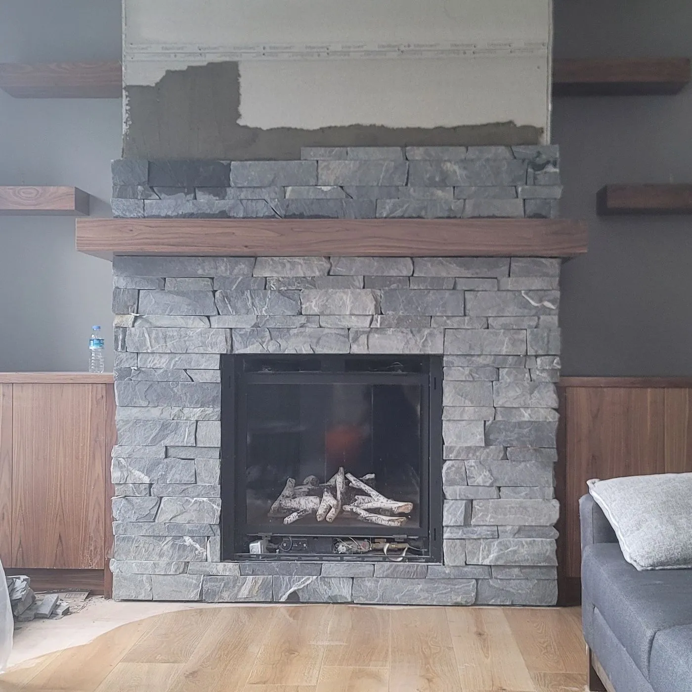 Fireplace project by Zeybek Construction in Ontario