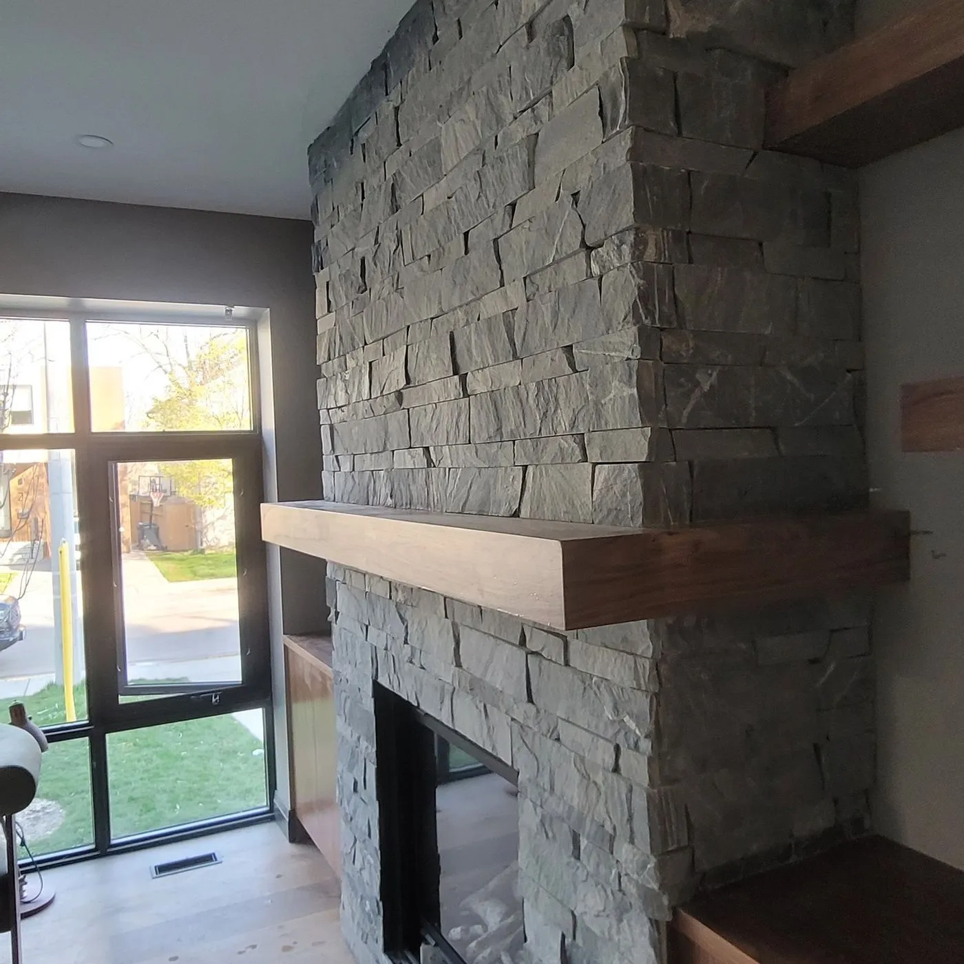 Fireplace project by Zeybek Construction in Ontario