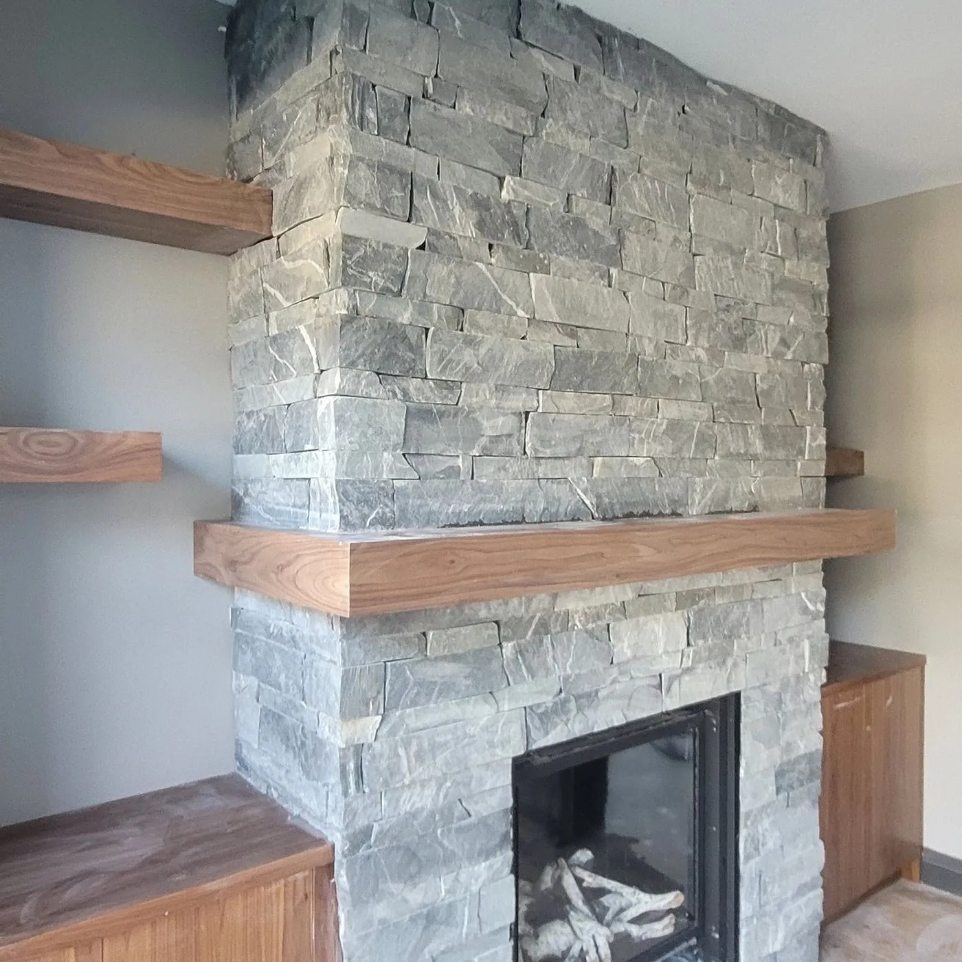 Fireplace project by Zeybek Construction in Ontario
