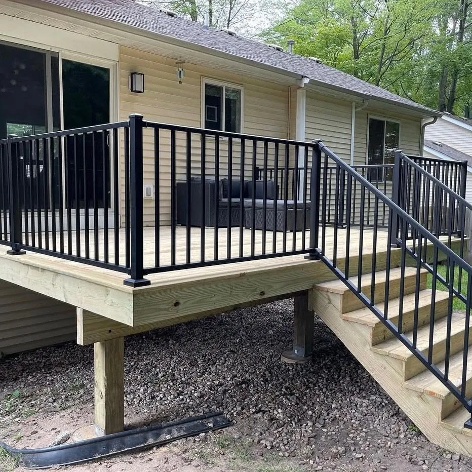 A finished Zeybek outdoor living space