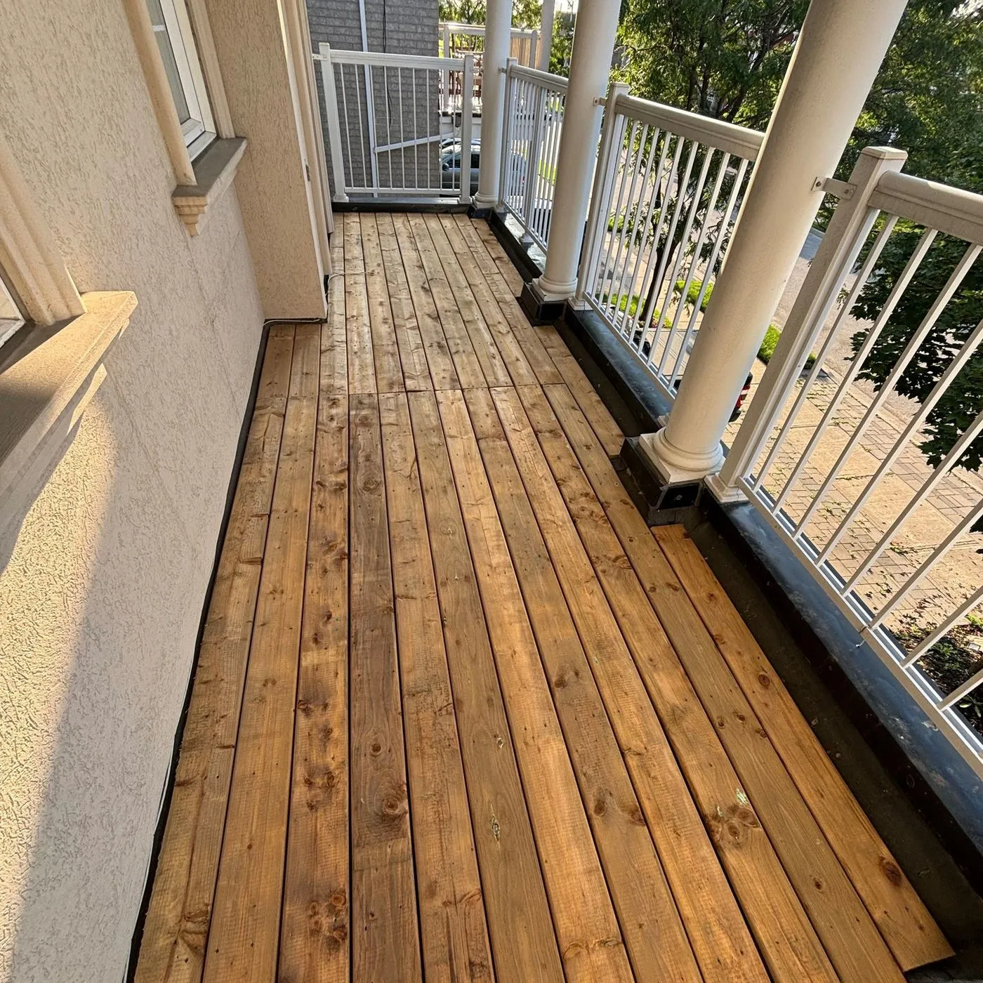 Outdoor space project by Zeybek Construction in Ontario