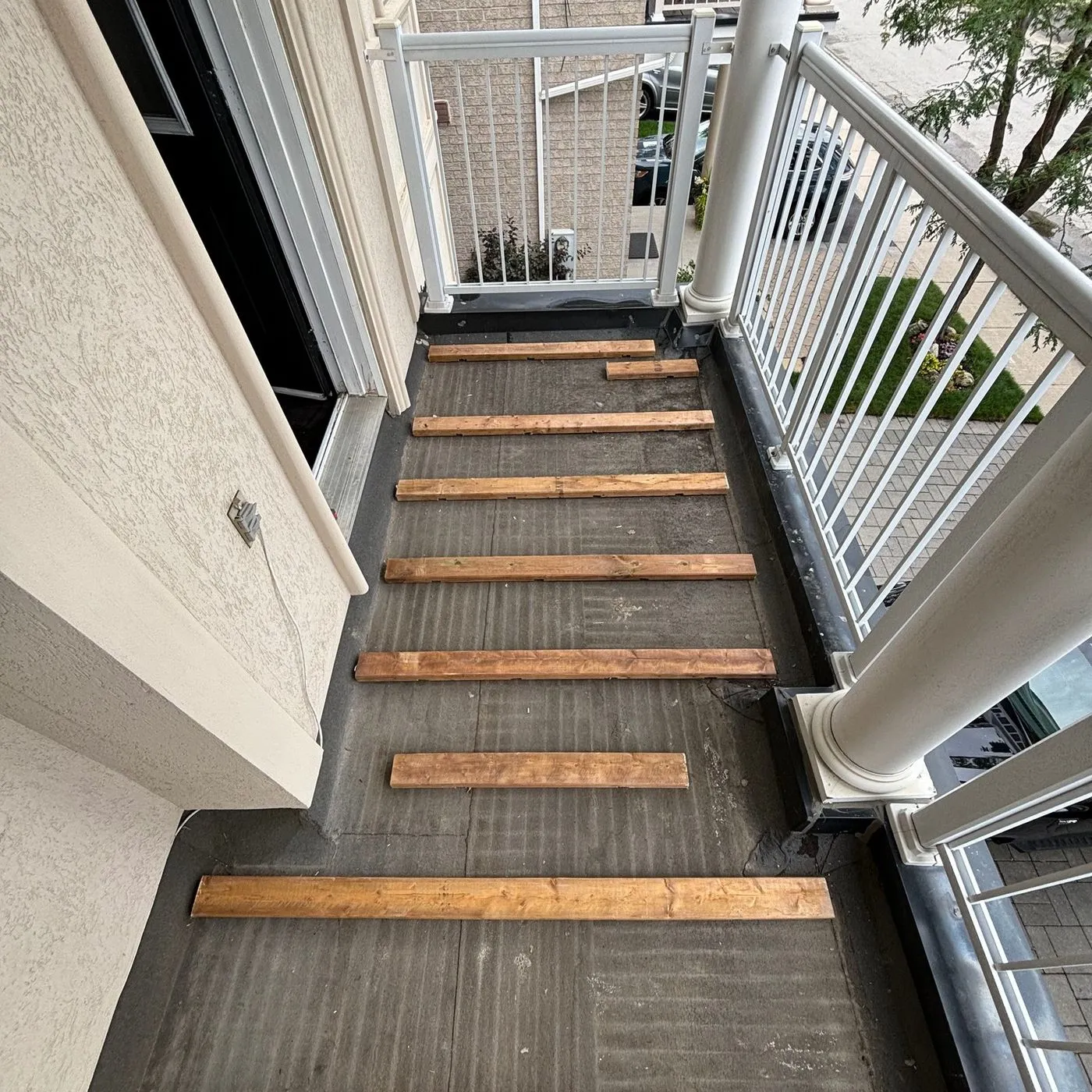 Outdoor space project by Zeybek Construction in Ontario