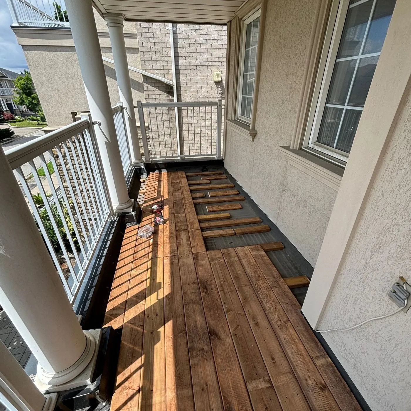 Outdoor space project by Zeybek Construction in Ontario
