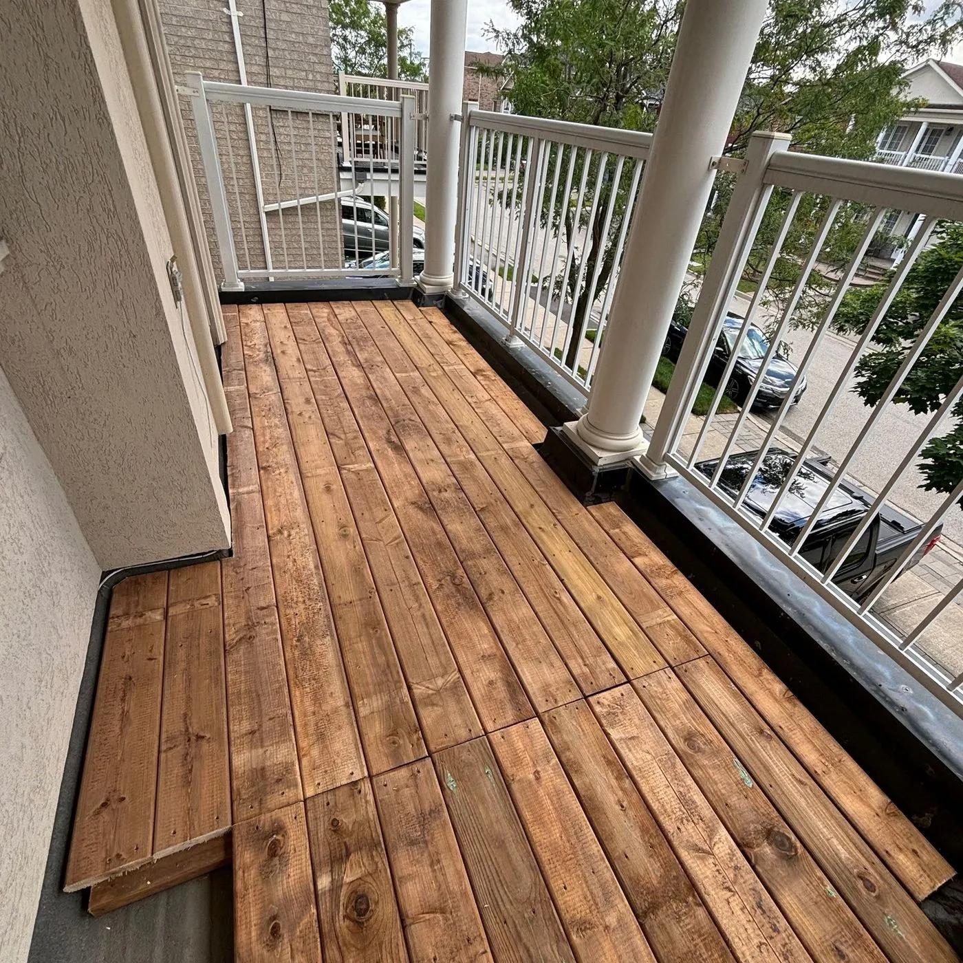Outdoor space project by Zeybek Construction in Ontario