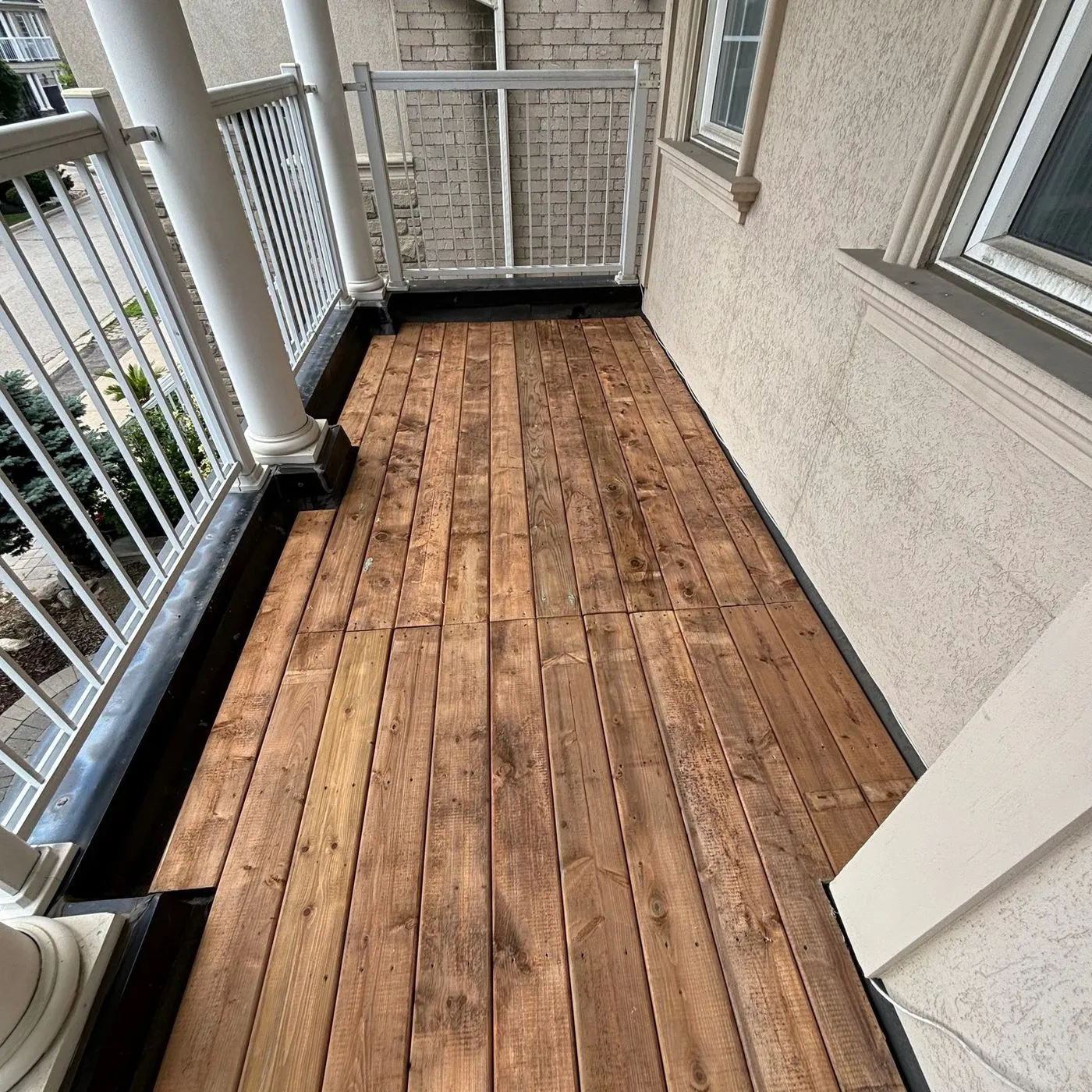 Outdoor space project by Zeybek Construction in Ontario