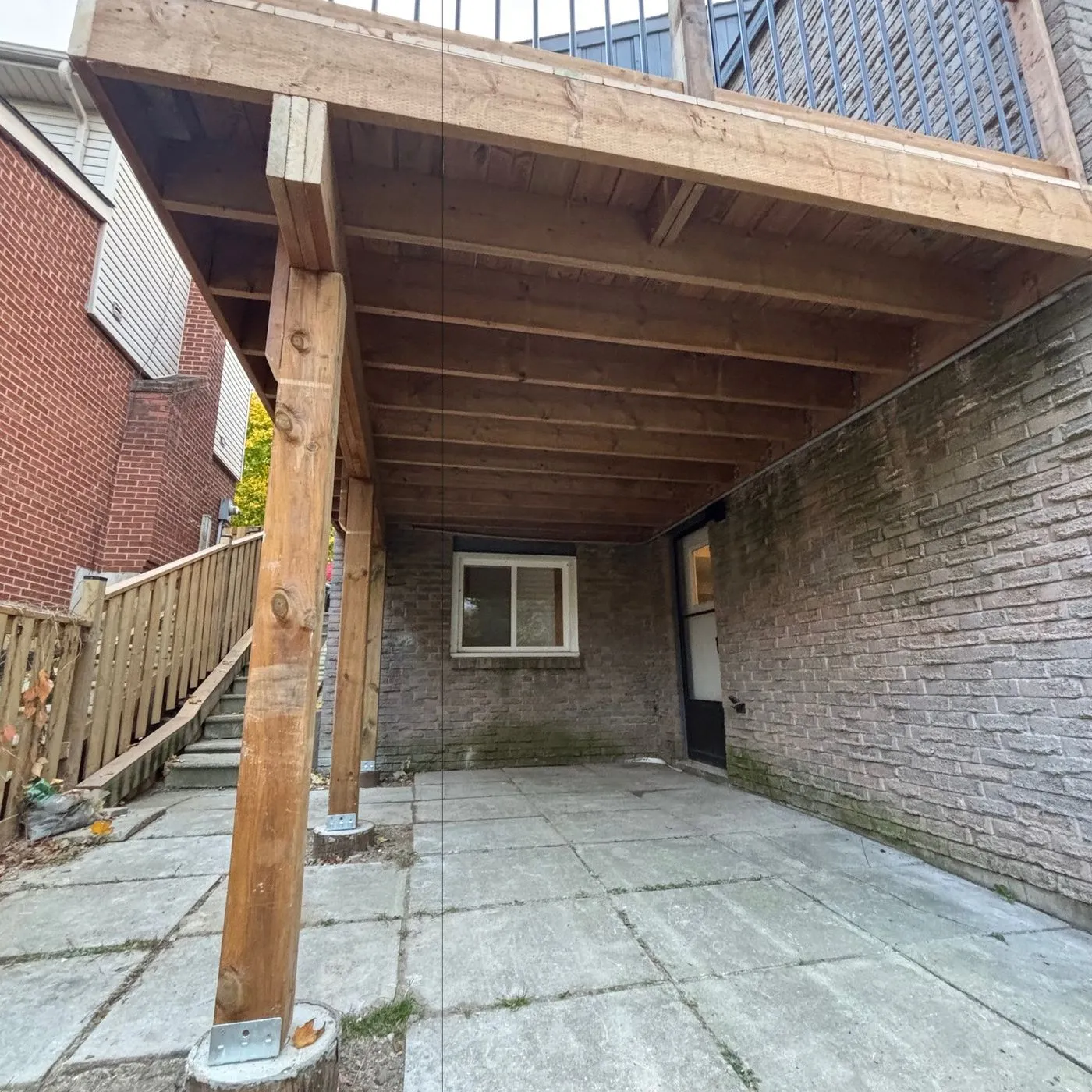 Outdoor space project by Zeybek Construction in Ontario